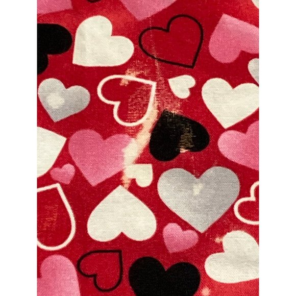 Valentine's Day Hearts Medical Scrub Top Size 2X - Picture 5 of 10